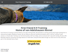 Tablet Screenshot of firstfriendk9.com